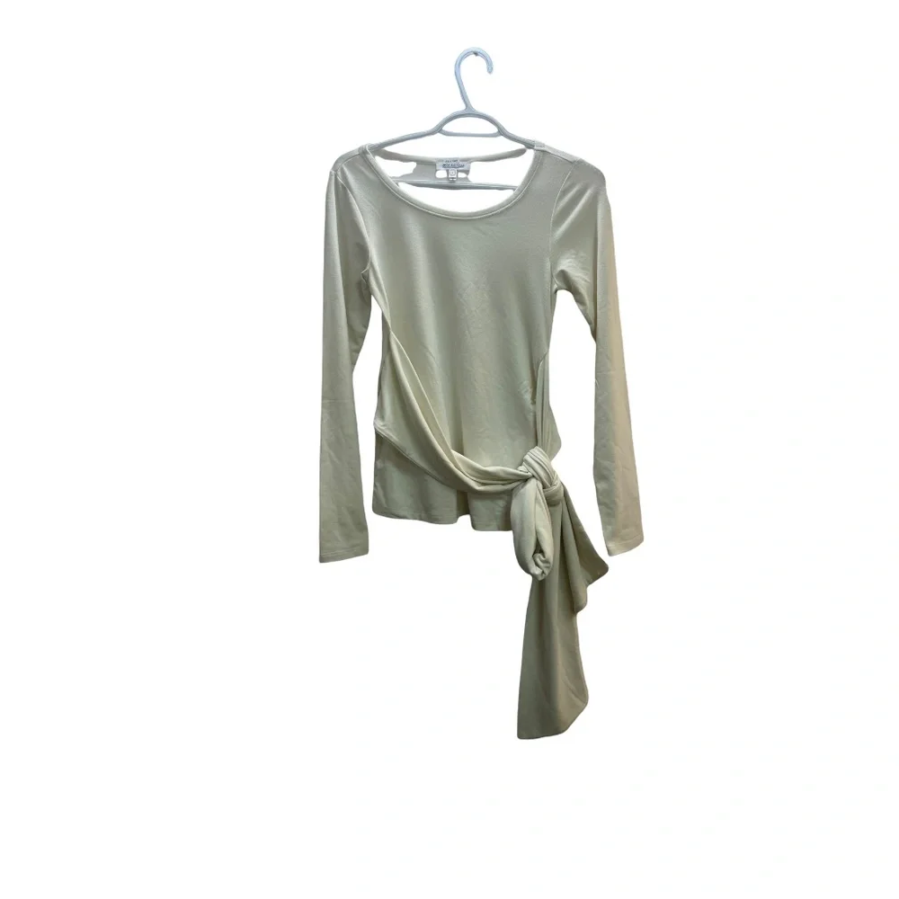 Good American wrapped waist tie around long sleeve top NWT sz 2 - Picture 1 of 5